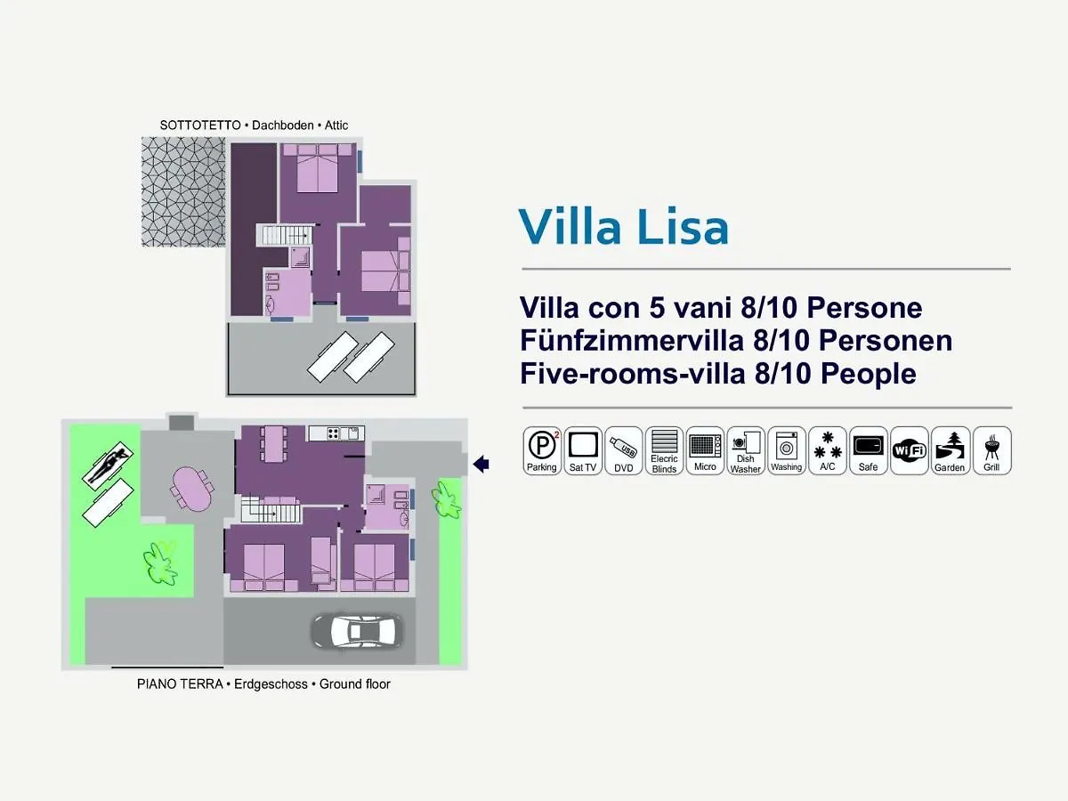 Stunning Villa With Private Garden - Beahost Bibione